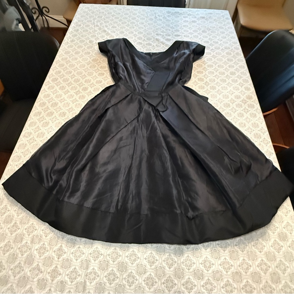 VINTAGE CHRISTIAN DIOR Taffeta Dress - Picture 9 of 16
